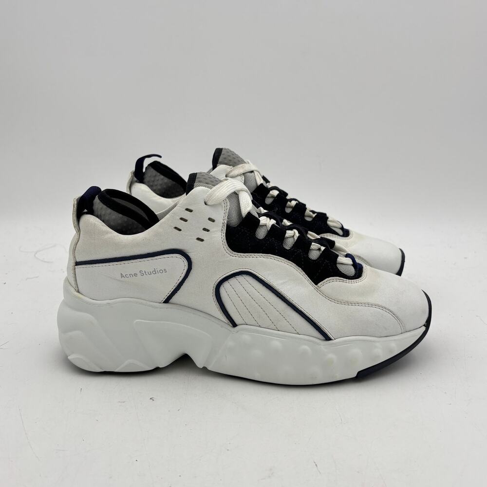 Acne Studios Manhattan Black White Chunky Sneakers Women's 39 - Picture 3 of 13